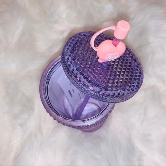 Starbucks China Purple Bling Cup Studded Iridescent Tumbler Venti 24oz Overseas - Picture 10 of 10